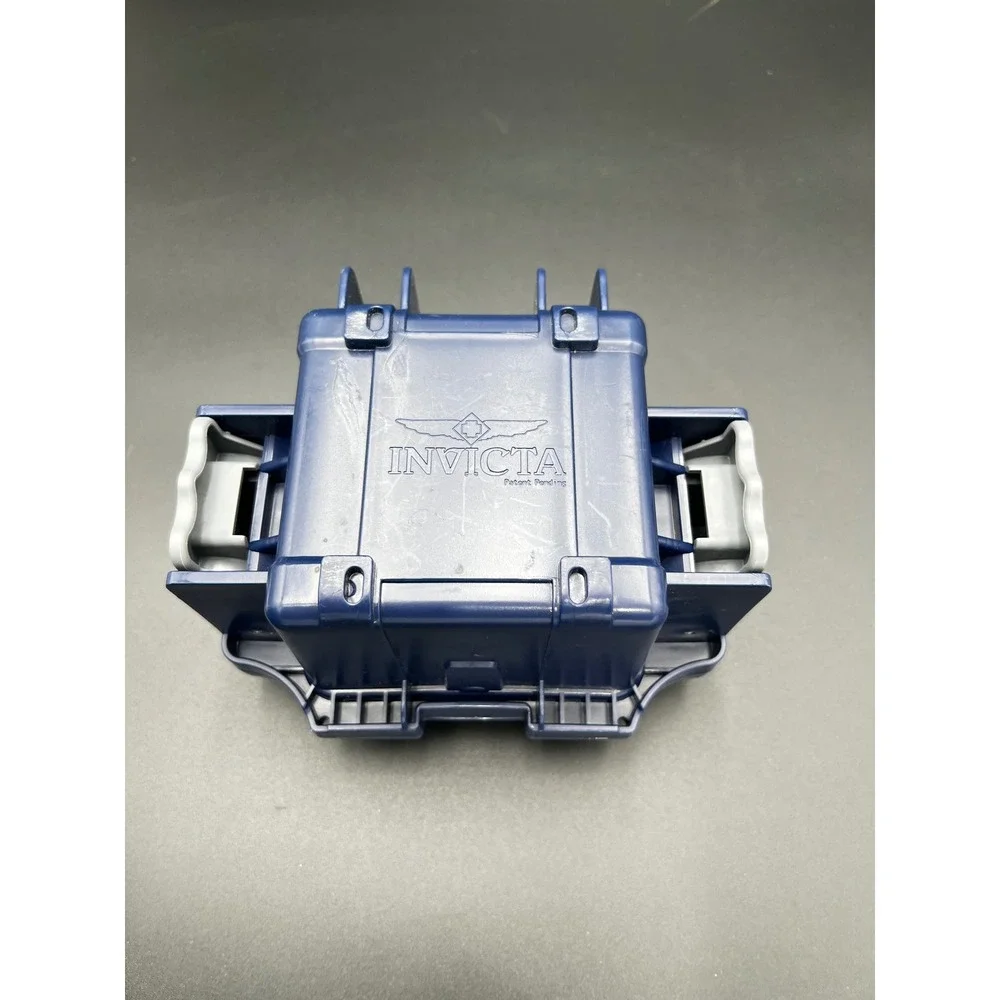 Invicta Limited Edition Impact Case Single Slot Watch Box Blue Plastic Rugged